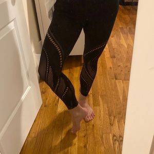 Lululemon SoulCycle leggings with cut-out design